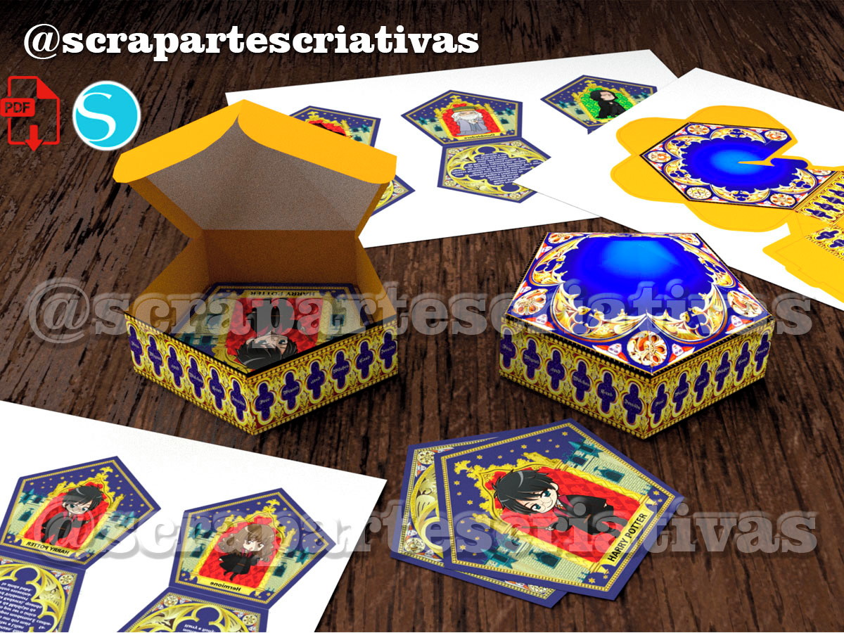 ARQUIVO Caixa frog Harry Potter com cards